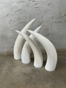 Ankole Horn Inner – Table Stand (Single) | Size: 400–500mm high | Tag No: HORN01