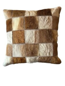 Cushion – Kudu Patch & Off White Back | Size: 500x500 | Tag No: HDEC012