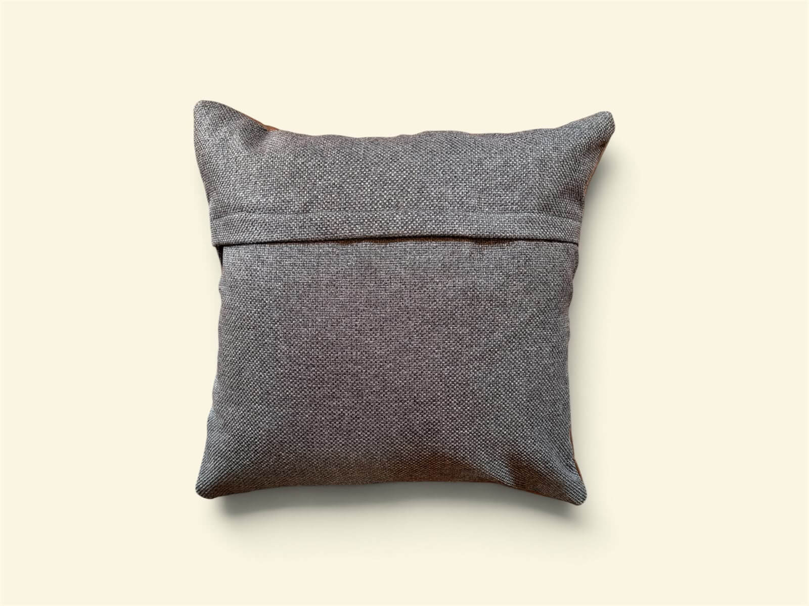 Blue Wildebeest Leather Cushion