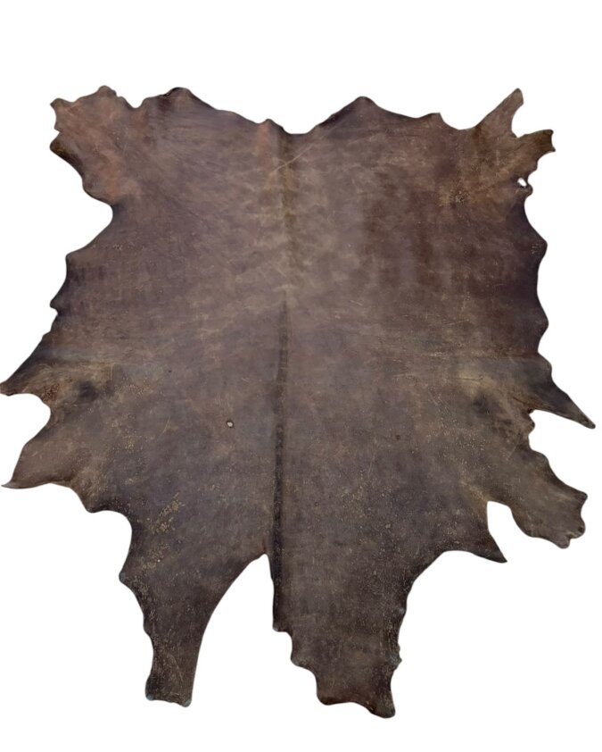 Brown Blue Wildebeest Leather