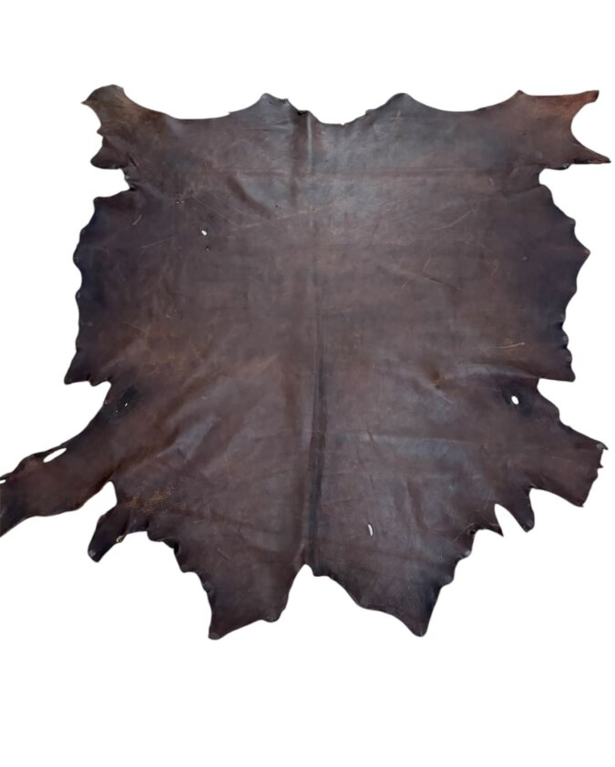 Brown Blue Wildebeest Leather